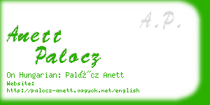 anett palocz business card